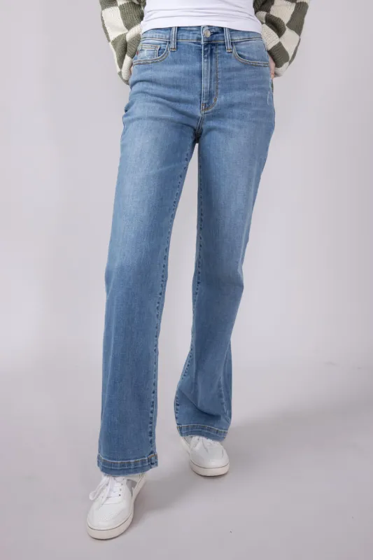 Judy Blue High Rise Trouser Straight Jeans for Women | 82488REG sold by Glik’s