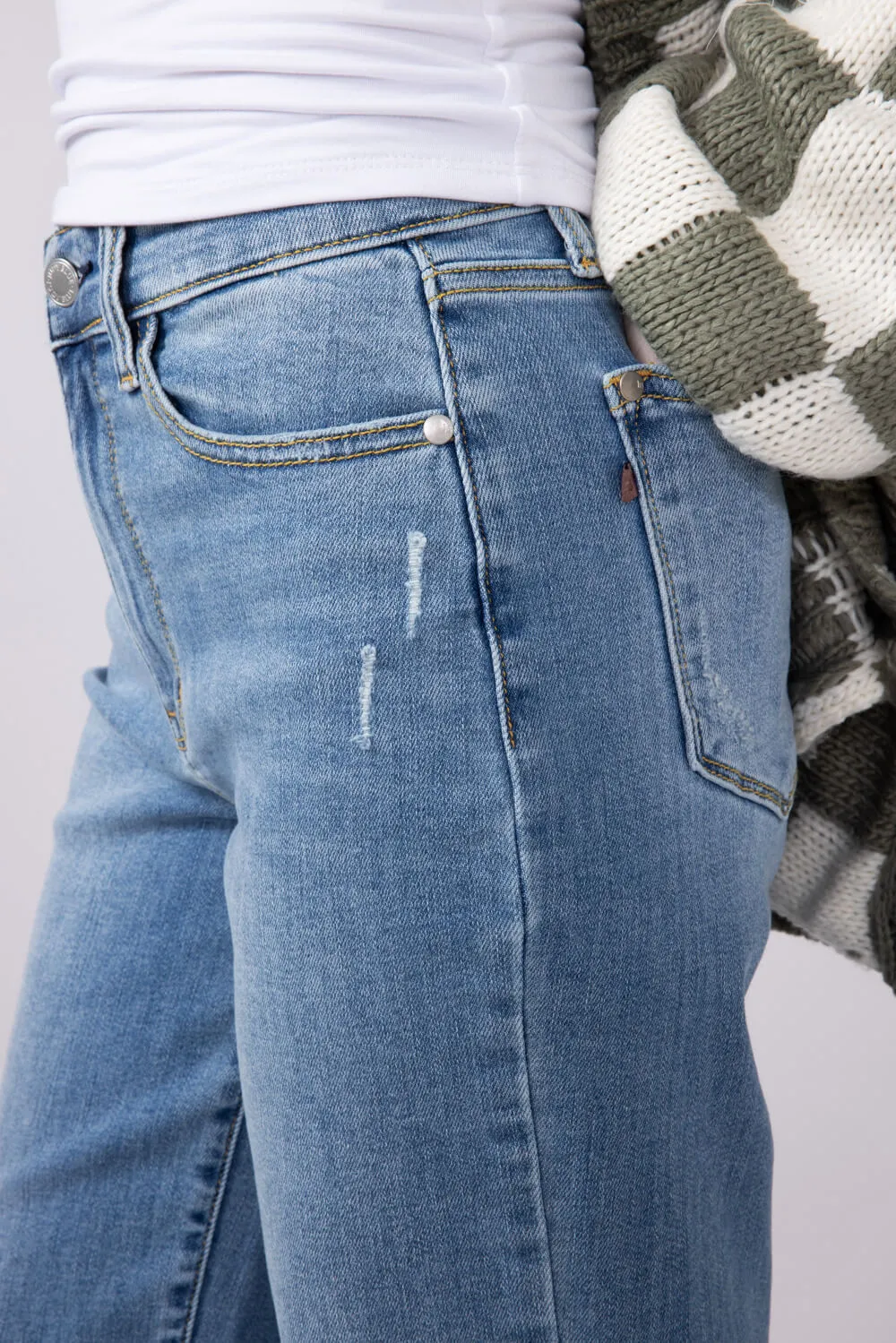 Judy Blue High Rise Trouser Straight Jeans for Women | 82488REG sold by Glik’s product image thumbnail 5