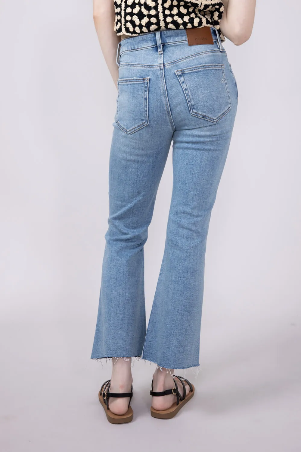 Hidden Happi High Rise Crop Flare Jeans for Women | HD3221C-ML sold by Glik’s product image thumbnail 5