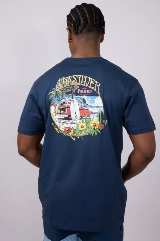 Quiksilver Pacifico Search For Beauty T-Shirt for Men in Navy | QSM15ST257-NVY made by Glik’s