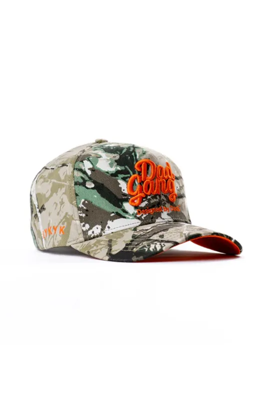 Dad Gang Dad Tree Logo Hat for Men in Camo | DADTREEORANGE sold by Glik’s