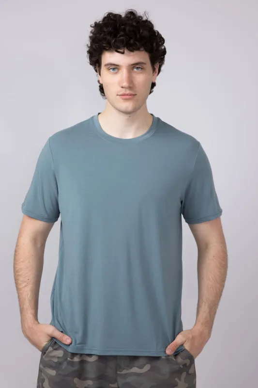 Free Fly Bamboo Motion T-Shirt for Men in Ocean Mist | MMTSS-OCEANMIST sold by Glik’s