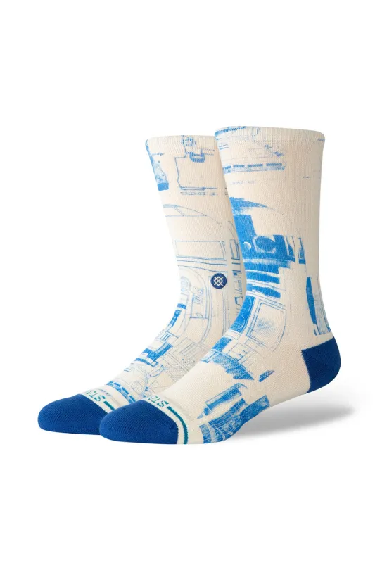 Stance R2 D2 Crew Socks in Canvas | A555A25R2D-CVS sold by Glik’s