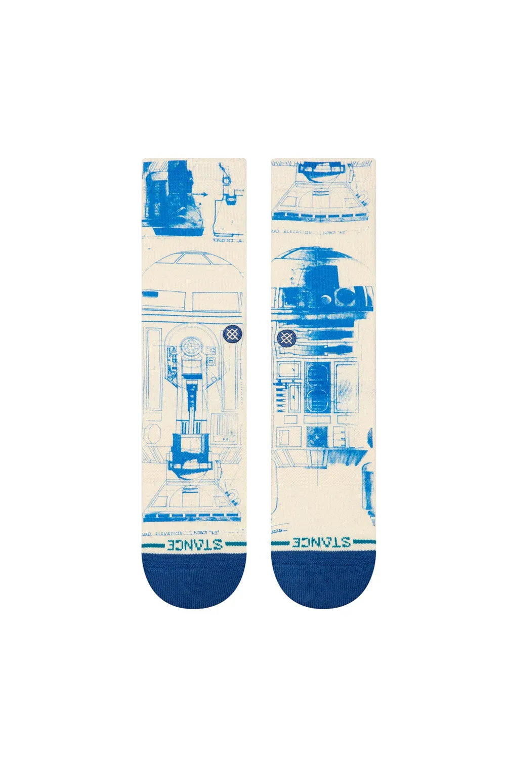 Stance R2 D2 Crew Socks for Men in Canvas | A555A25R2D-CVS sold by Glik’s product image thumbnail 2