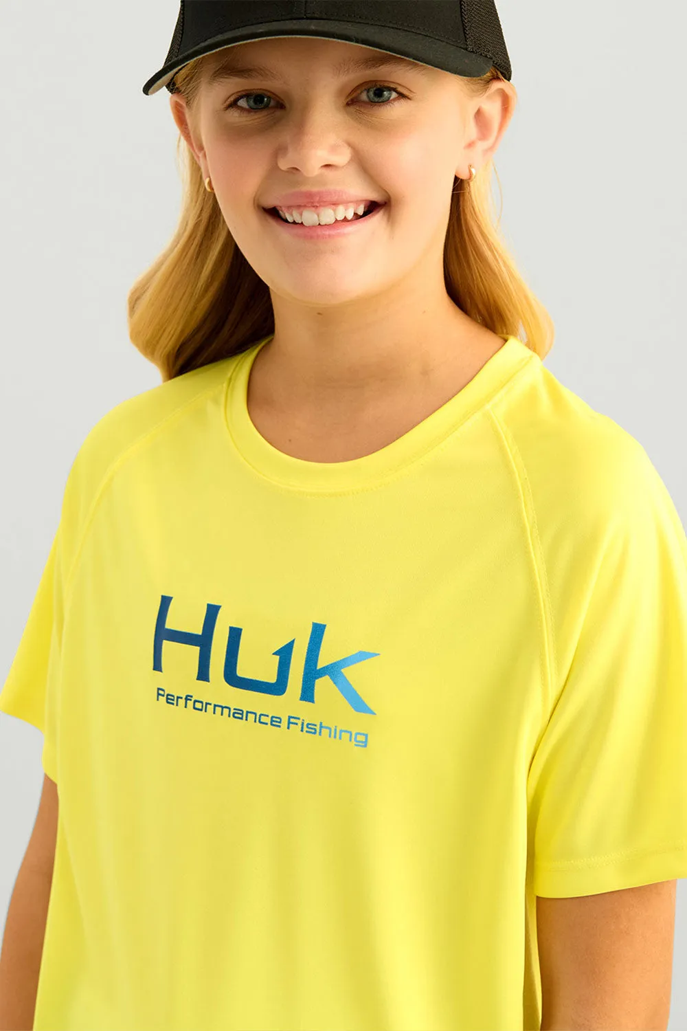 Huk Fishing Pursuit T-Shirt for Boys in Yellow | H7120101-726-YELLOW sold by Glik’s product image thumbnail 2