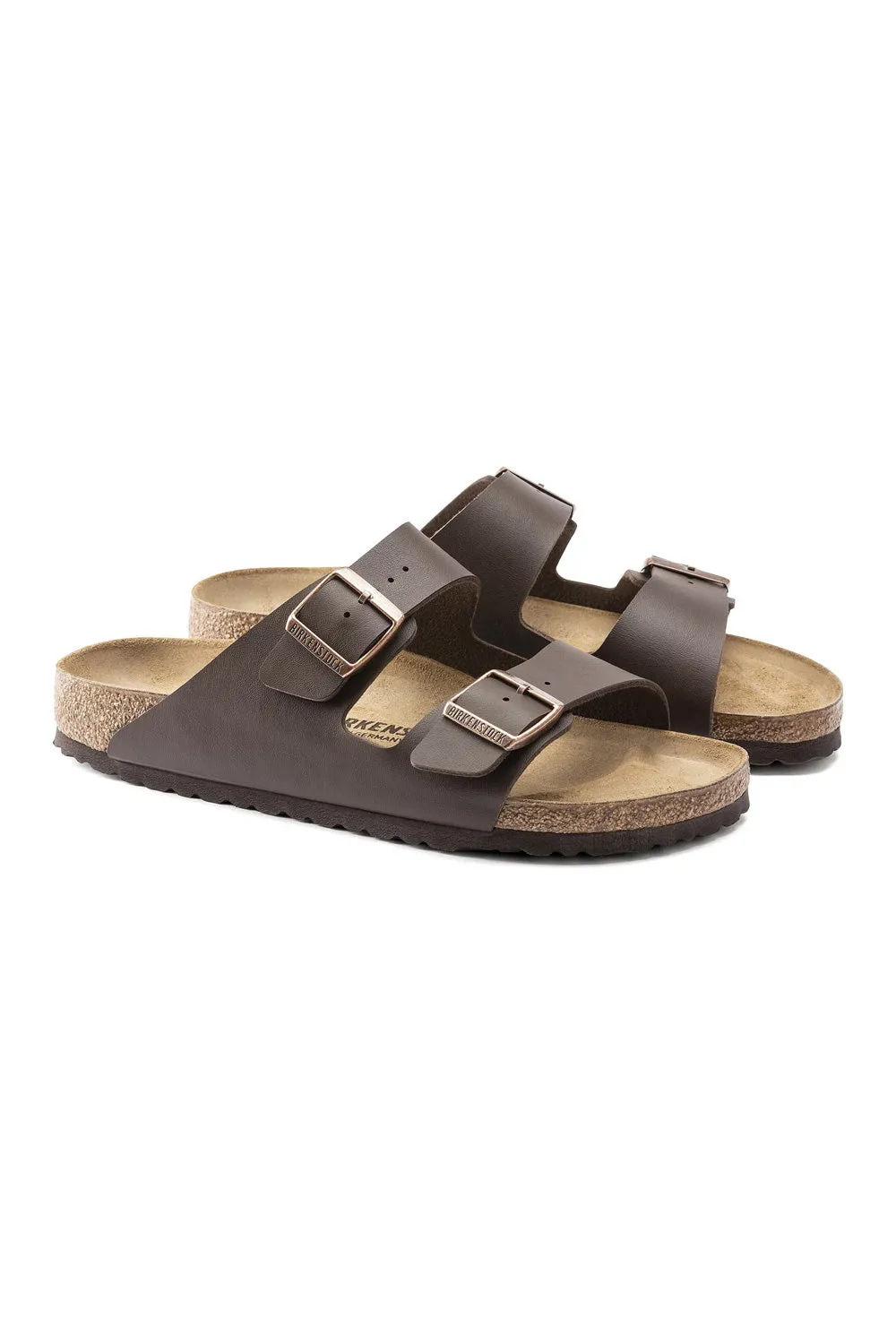 Birkenstock Arizona Birko-Flor Sandals for Men in Dark Brown | 51701 sold by Glik’s