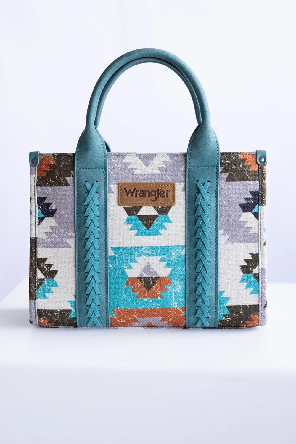 Wrangler Southwestern Small Tote for Women in Turquoise | WG166G-81201-TQ sold by Glik’s product image thumbnail 3