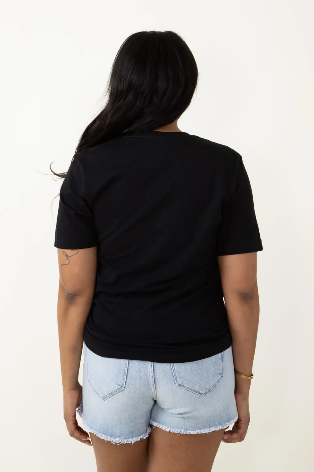 Lucky Clover Graphic T-Shirt for Women in Black | 5457-TS-BLACK sold by Glik’s product image thumbnail 3