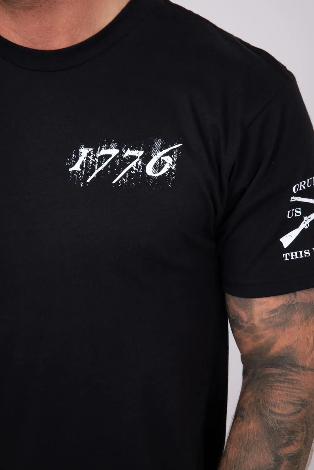 Grunt Style 1776 Flag T-Shirt for Men in Black | GS2610-BLACK sold by Glik’s product image thumbnail 3