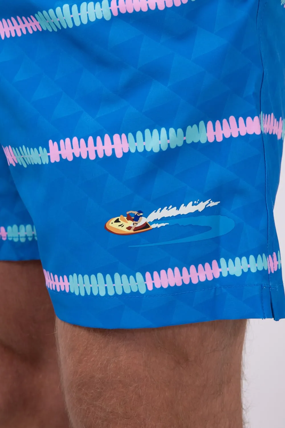 Chubbies Embossed Classic Swim Trunks 5.5” Shorts for Men in Blue Stripe | 142251-024 sold by Glik’s product image thumbnail 2