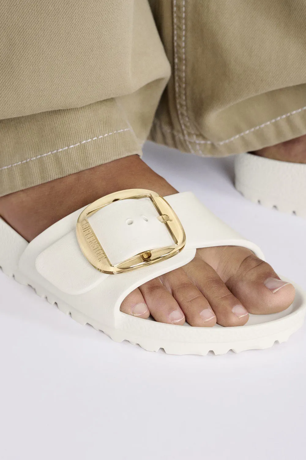 Birkenstock Madrid Big Buckle EVA Sandals for Women in Eggshell | 1029633 sold by Glik’s product image thumbnail 5