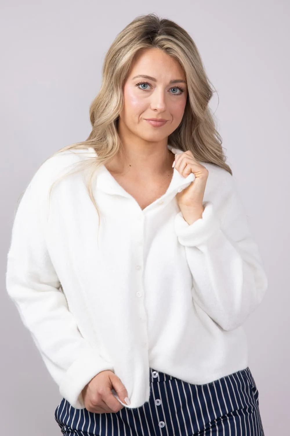 Things Between Piper Cardigan for Women in White | TBW237-SNW sold by Glik’s product image thumbnail 2