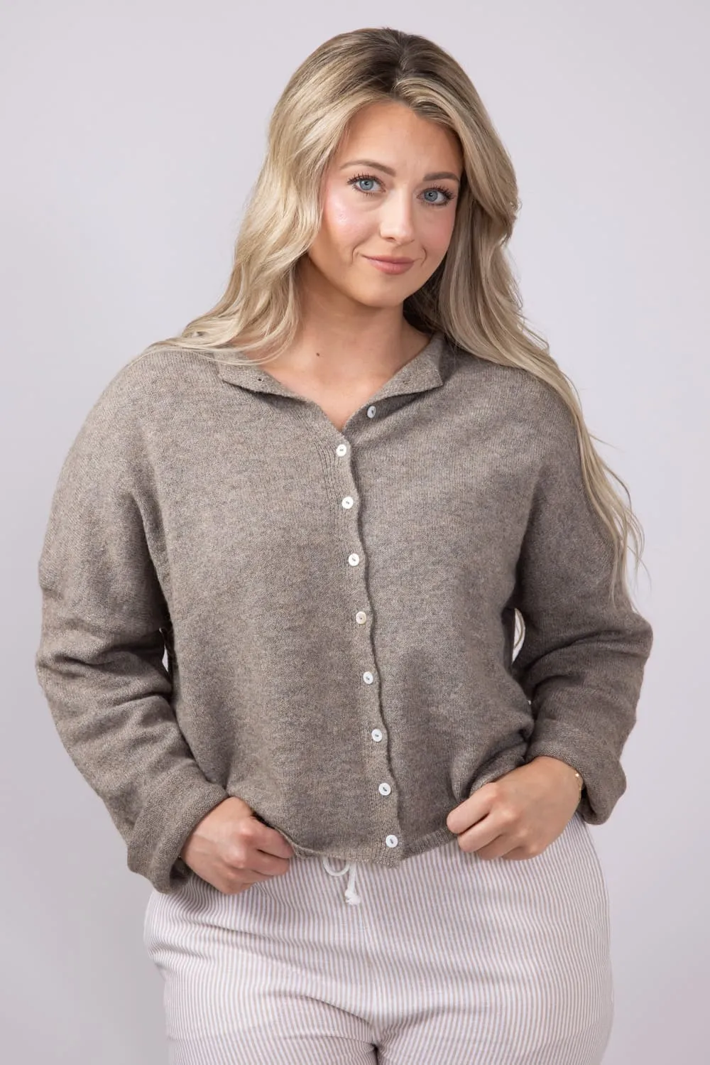 Things Between Piper Cardigan for Women in Mocha | TBW237-MOC sold by Glik’s product image thumbnail 5