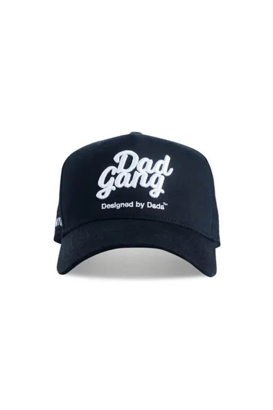 Dad Gang Snap Back Hat for Men in Black | DGBWSNAP-BLK sold by Glik’s