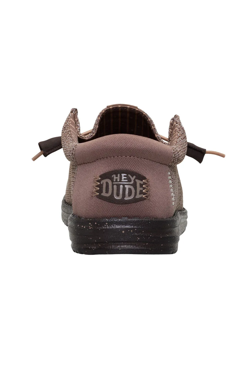 HEYDUDE Men’s Wally Stretch Sox Shoes in Deep Taupe/Mole Brown | 41898-0PQ sold by Glik’s