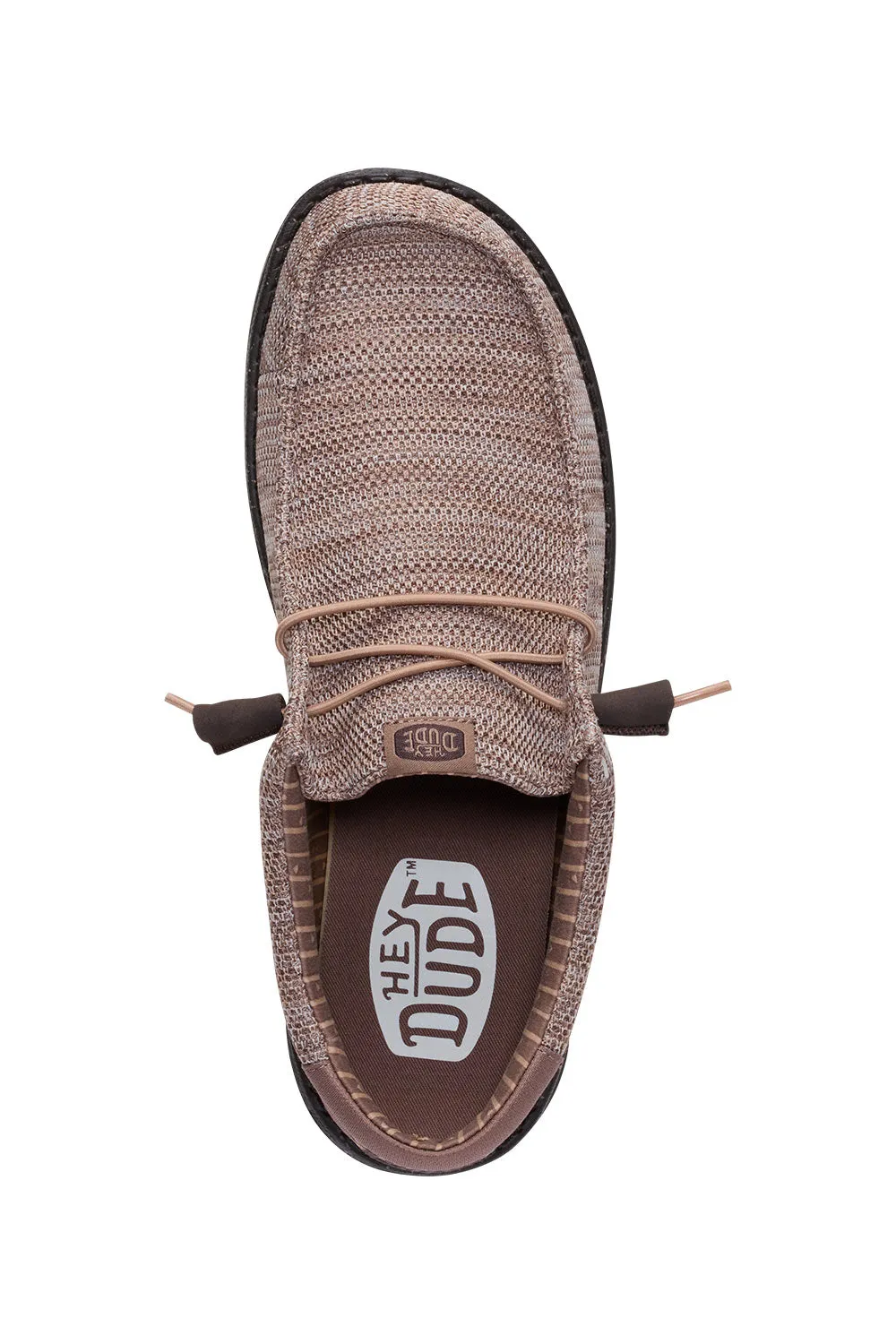 HEYDUDE Men’s Wally Stretch Sox Shoes in Deep Taupe/Mole Brown | 41898-0PQ sold by Glik’s product image thumbnail 4