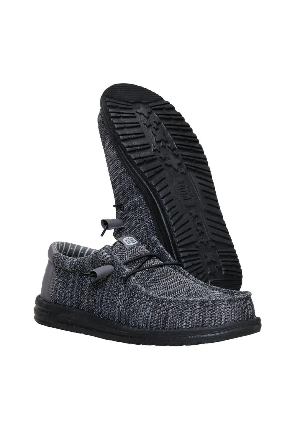 HEYDUDE Men’s Wally Stretch Sox Shoes in Granite Grey/Black | 41898-1U4 sold by Glik’s product image thumbnail 5