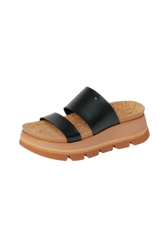 Reef Cushion Luxe Siaa Sandals for Women in Black/Tan | CJ7374 sold by Glik’s