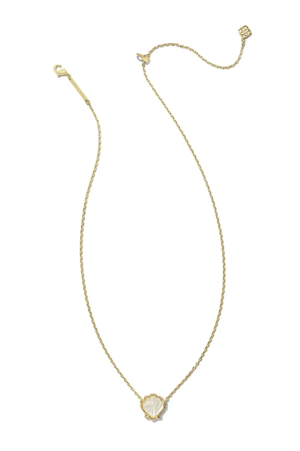 Kendra Scott Brynne Shell Gold Pendant Necklace in Ivory Mother of Pearl | 9608860075 sold by Glik’s product image thumbnail 2