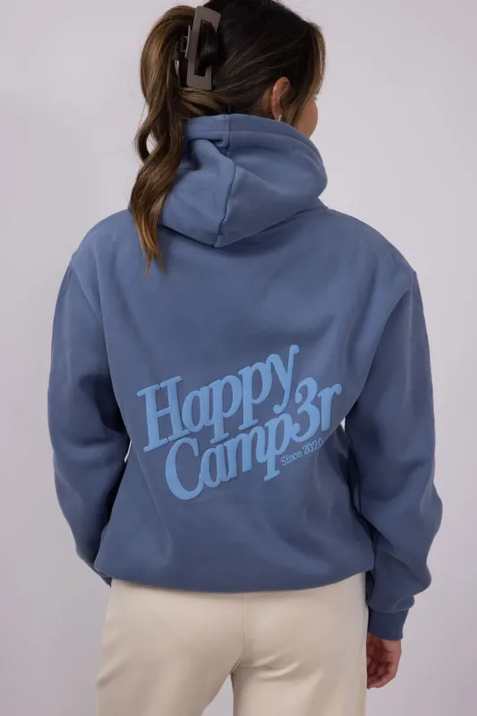 Happy Camp3r Puff Series Hoodie for Women in Vintage Blue | W300VBL-11-VINTAGEBLUE sold by Glik’s