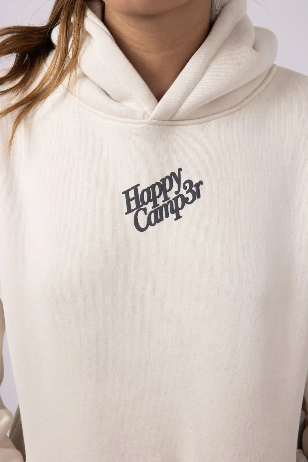 Happy Camp3r Puff Series Hoodie for Women in Beige | W300BEIG-13-BEIGE sold by Glik’s product image thumbnail 4