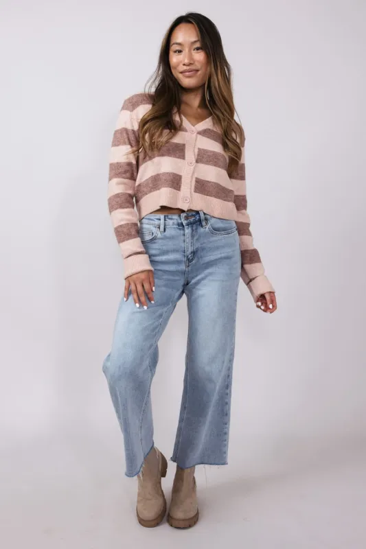 Mica High Rise Wide Leg Raw Hem Jeans for Women | MDP-W3390 sold by Glik’s