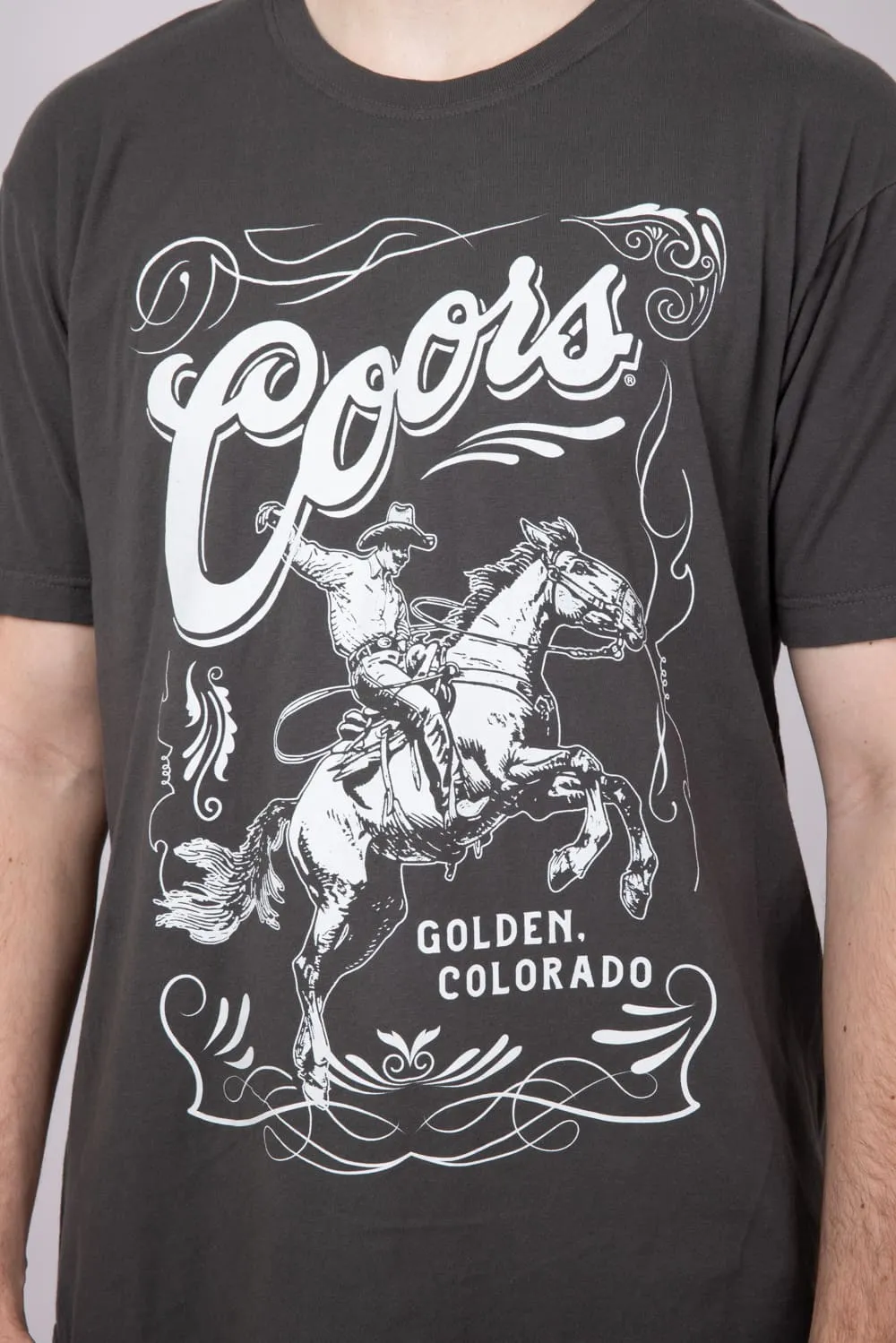 Coors Saddle Rodeo T-Shirt for Men in Grey | 17642-801 sold by Glik’s product image thumbnail 2