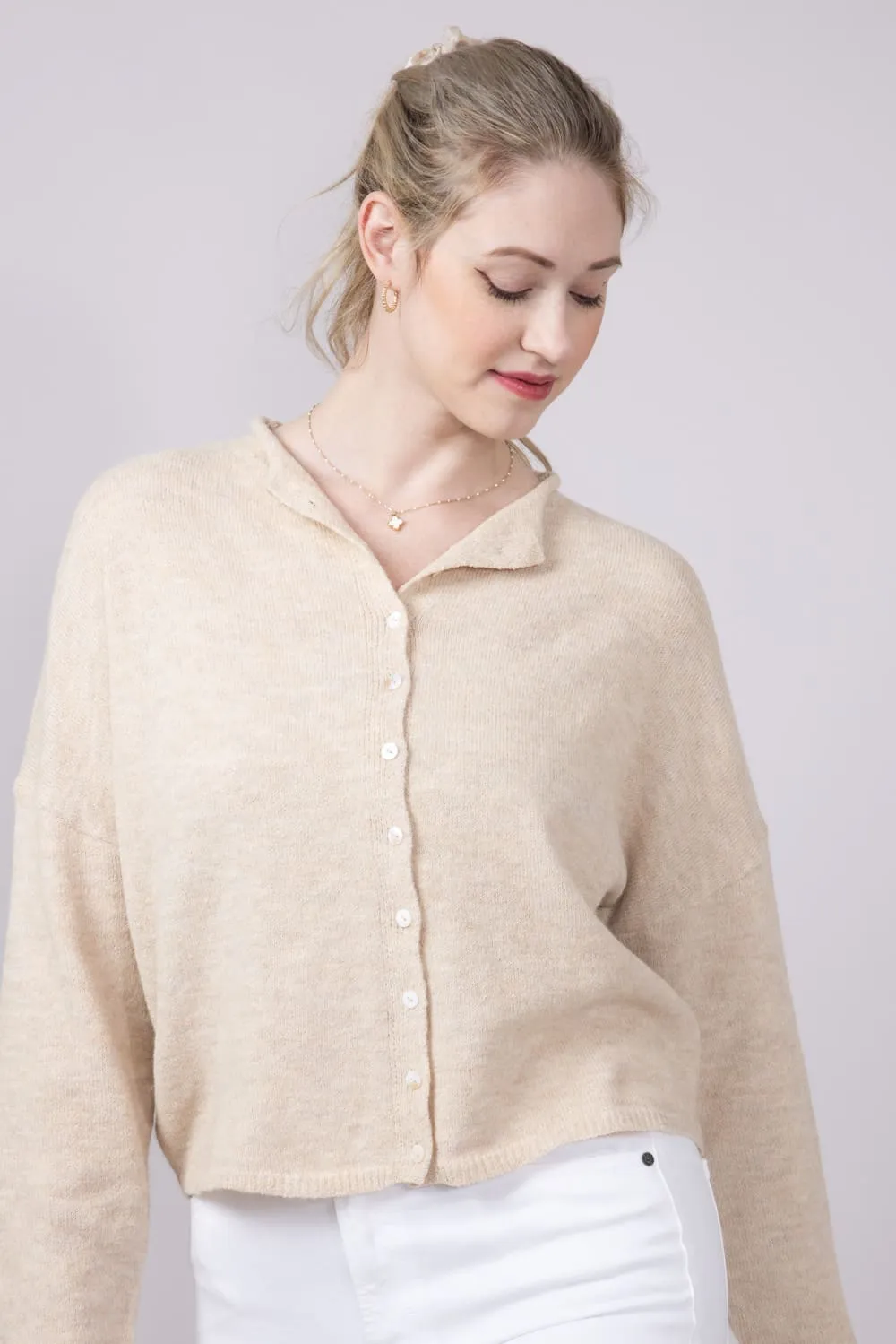 Things Between Piper Cardigan for Women in Natural | TBW237-NAT sold by Glik’s product image thumbnail 4