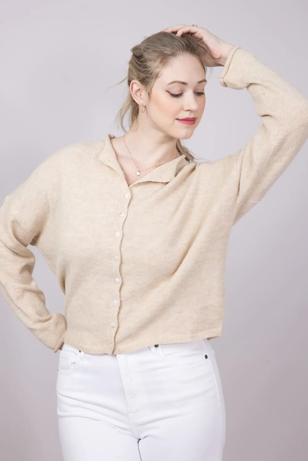 Things Between Piper Cardigan for Women in Natural | TBW237-NAT sold by Glik’s product image thumbnail 2