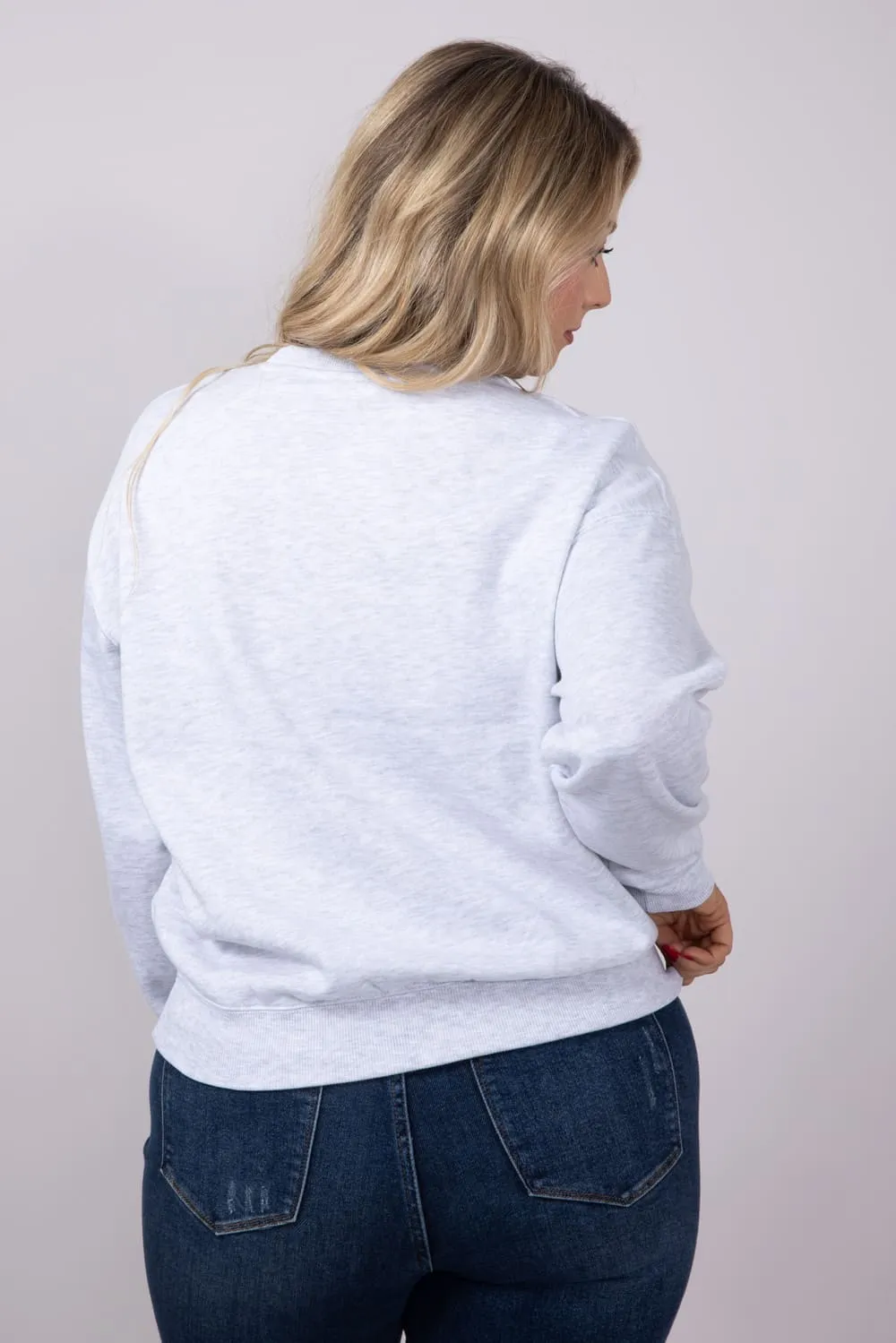 1897 Active Embroidered Cherry Bomb Sweatshirt for Women in Ice Grey | T1316-ICEGREY sold by Glik’s product image thumbnail 5