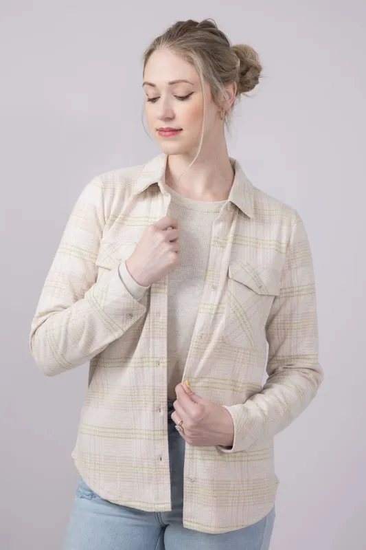 Thread & Supply Cassian Soft Luxe Button Up Shirt in Cream Multi Plaid | T4444PVTS-CREAMMULTIPLAID made by Thread & Supply