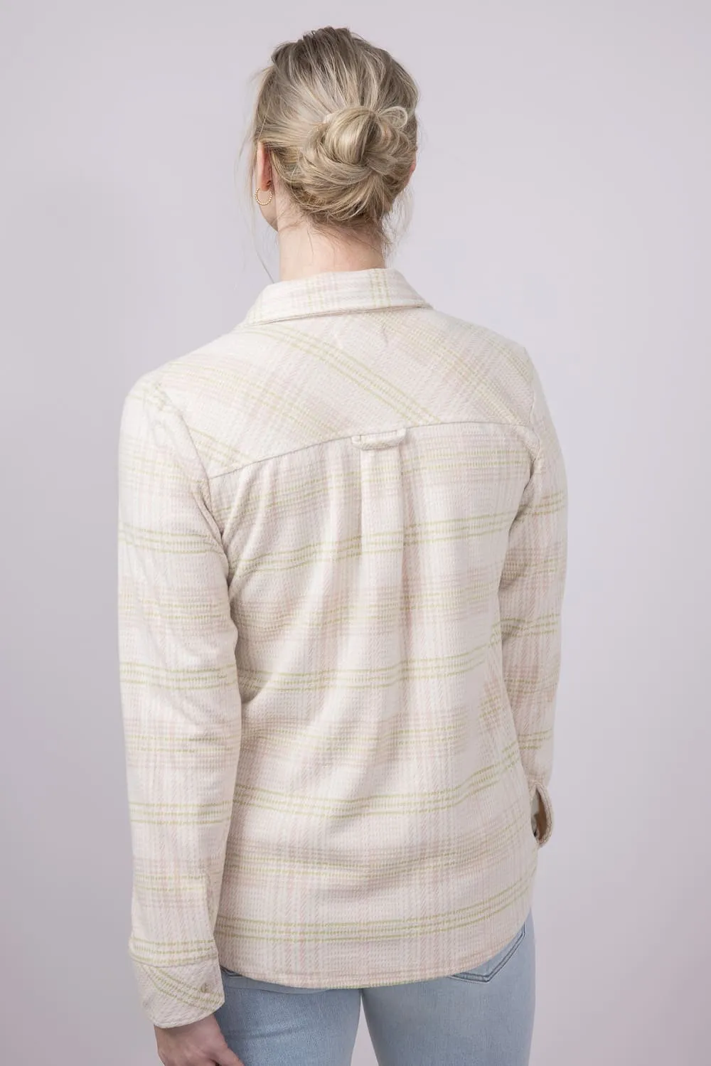 Thread & Supply Cassian Soft Luxe Button Up Shirt in Cream Multi Plaid | T4444PVTS-CREAMMULTIPLAID sold by Glik’s product image thumbnail 4