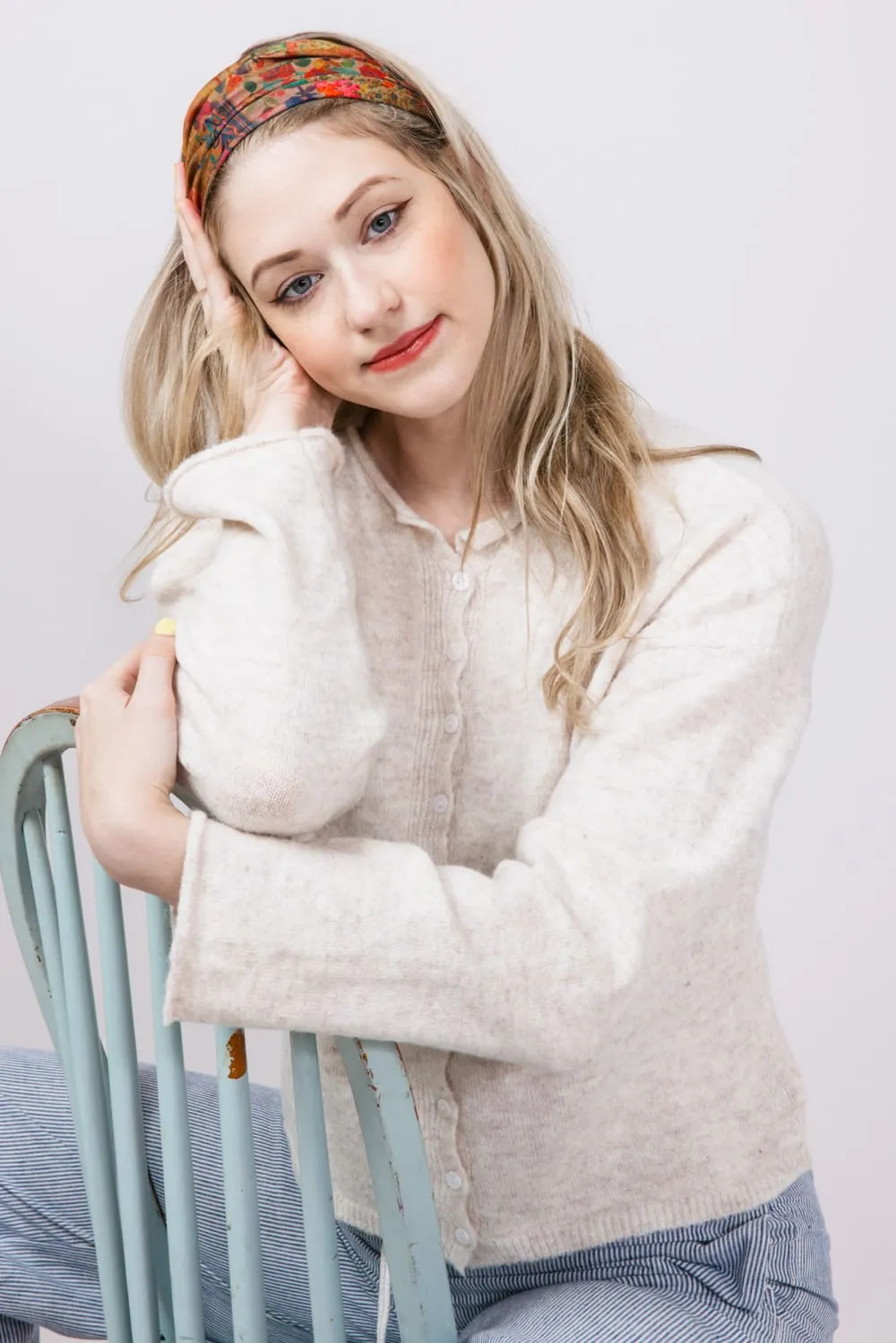 Mimosa Classic Lightweight Cardigan for Women in Oatmeal | MK7091-OATMEAL sold by Glik’s