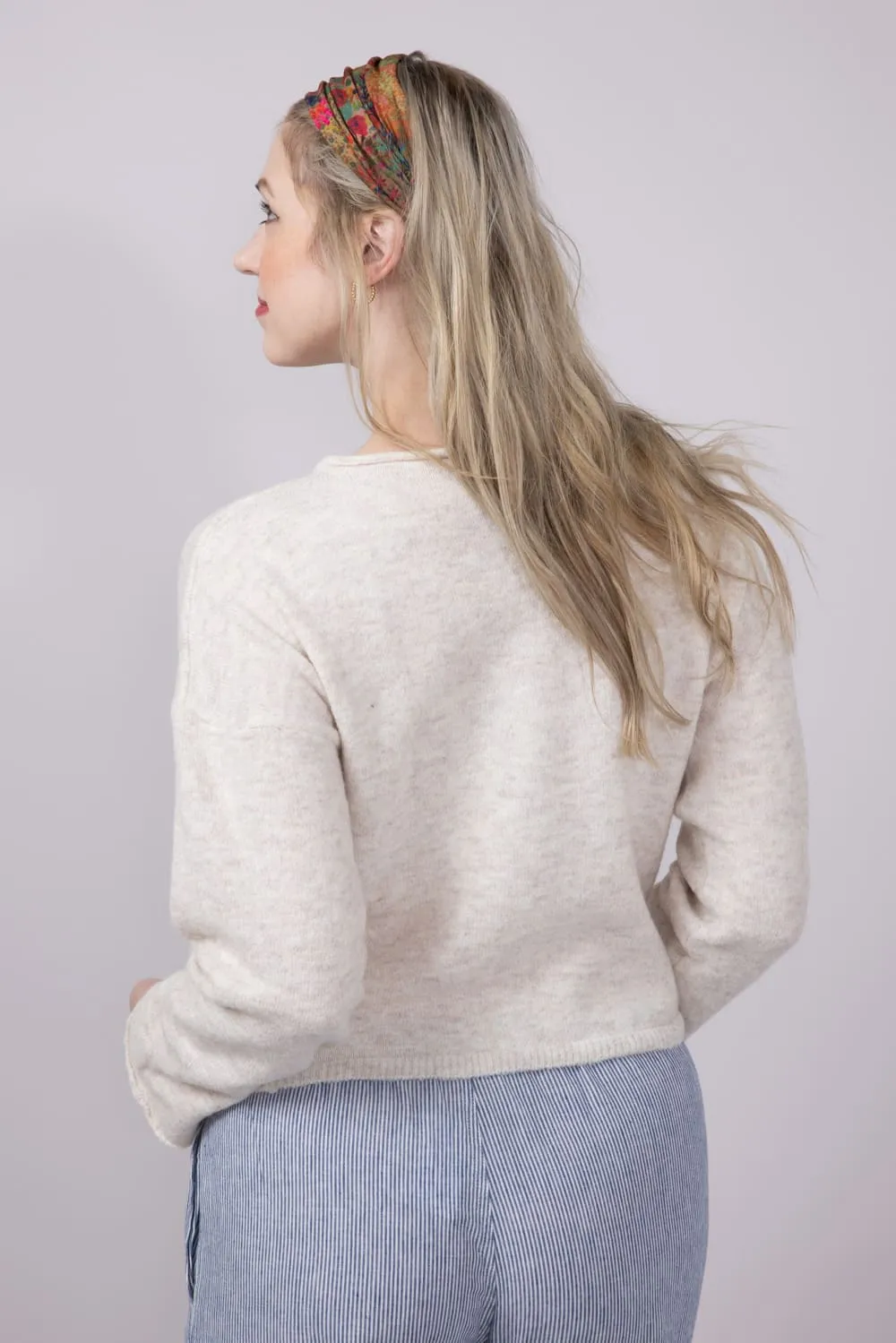 Mimosa Classic Lightweight Cardigan for Women in Oatmeal | MK7091-OATMEAL sold by Glik’s product image thumbnail 3