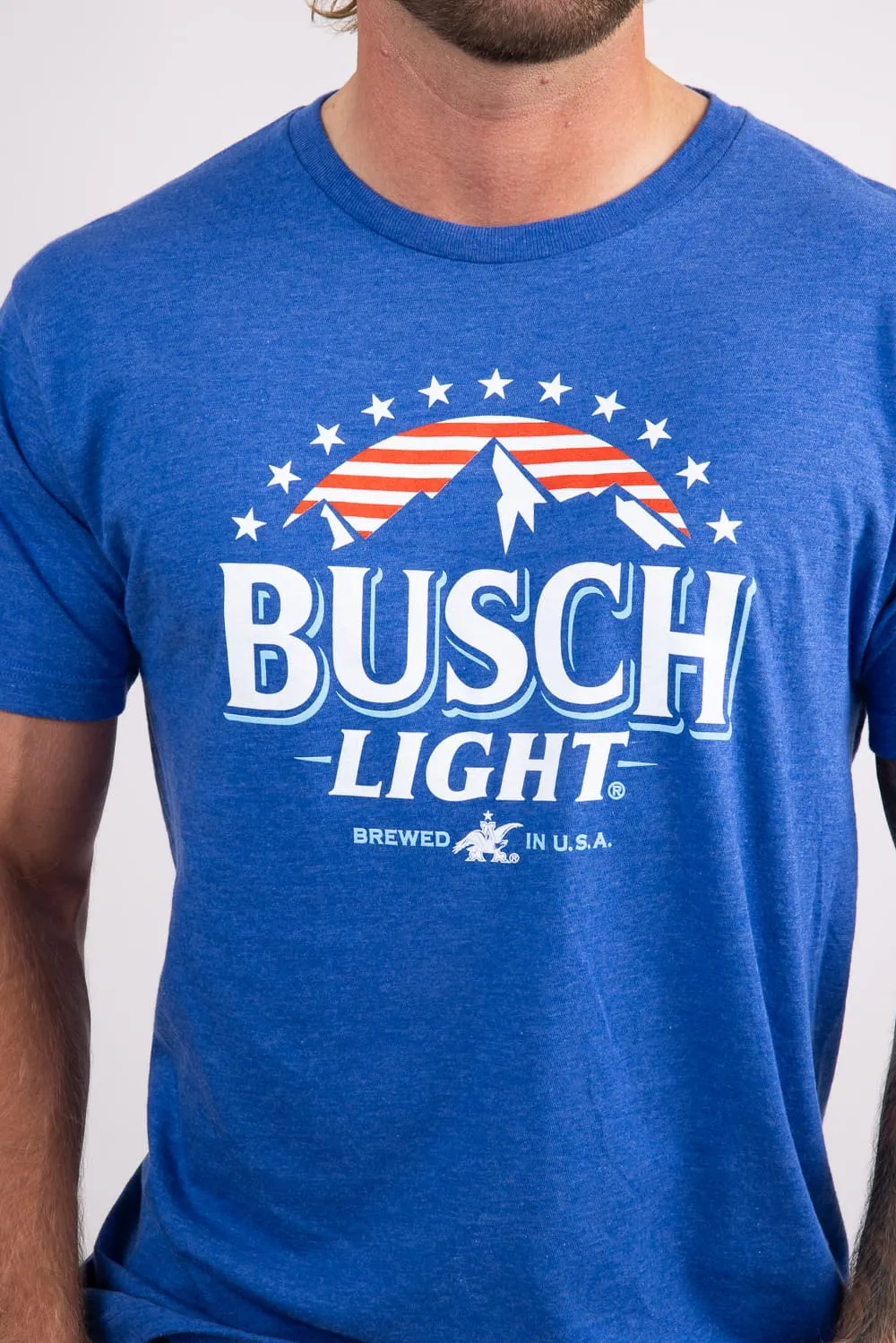 Busch Light USA T-Shirt for Men in Blue | 17100-101B sold by Glik’s product image thumbnail 2