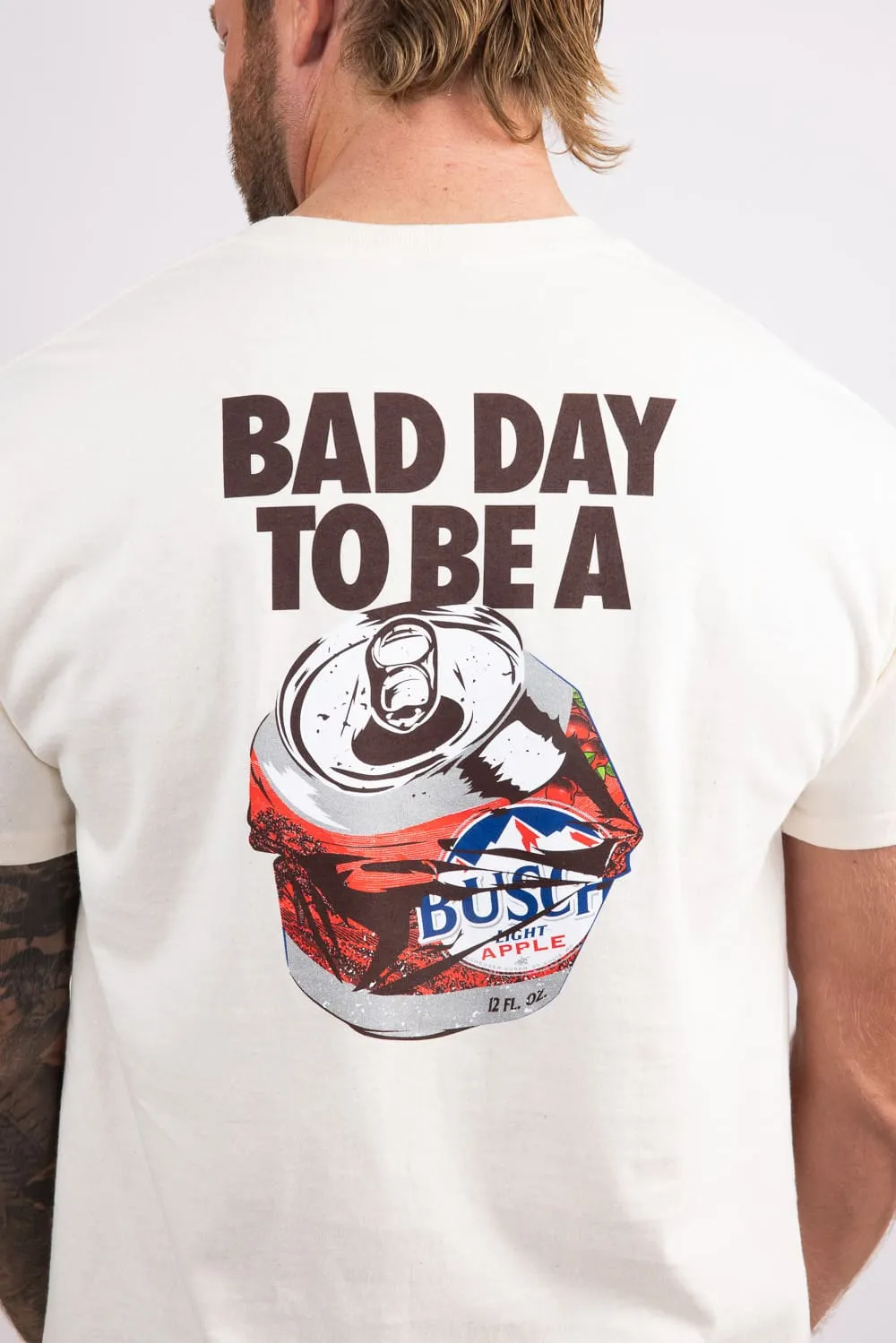 Busch Light Bad Apple T-Shirt for Men in Cream | 15646-811 sold by Glik’s