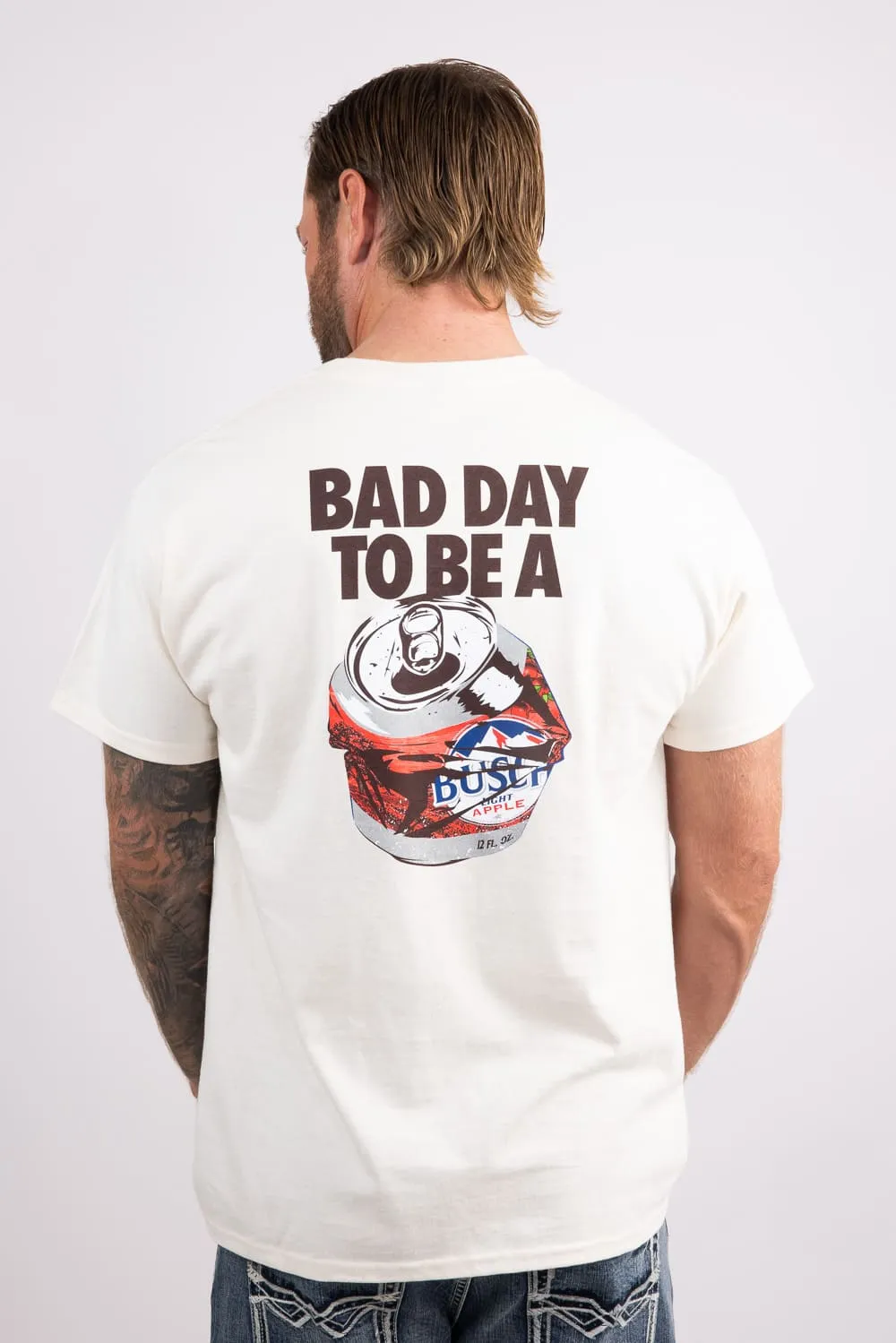 Busch Light Bad Apple T-Shirt for Men in Cream | 15646-811 sold by Glik’s product image thumbnail 3