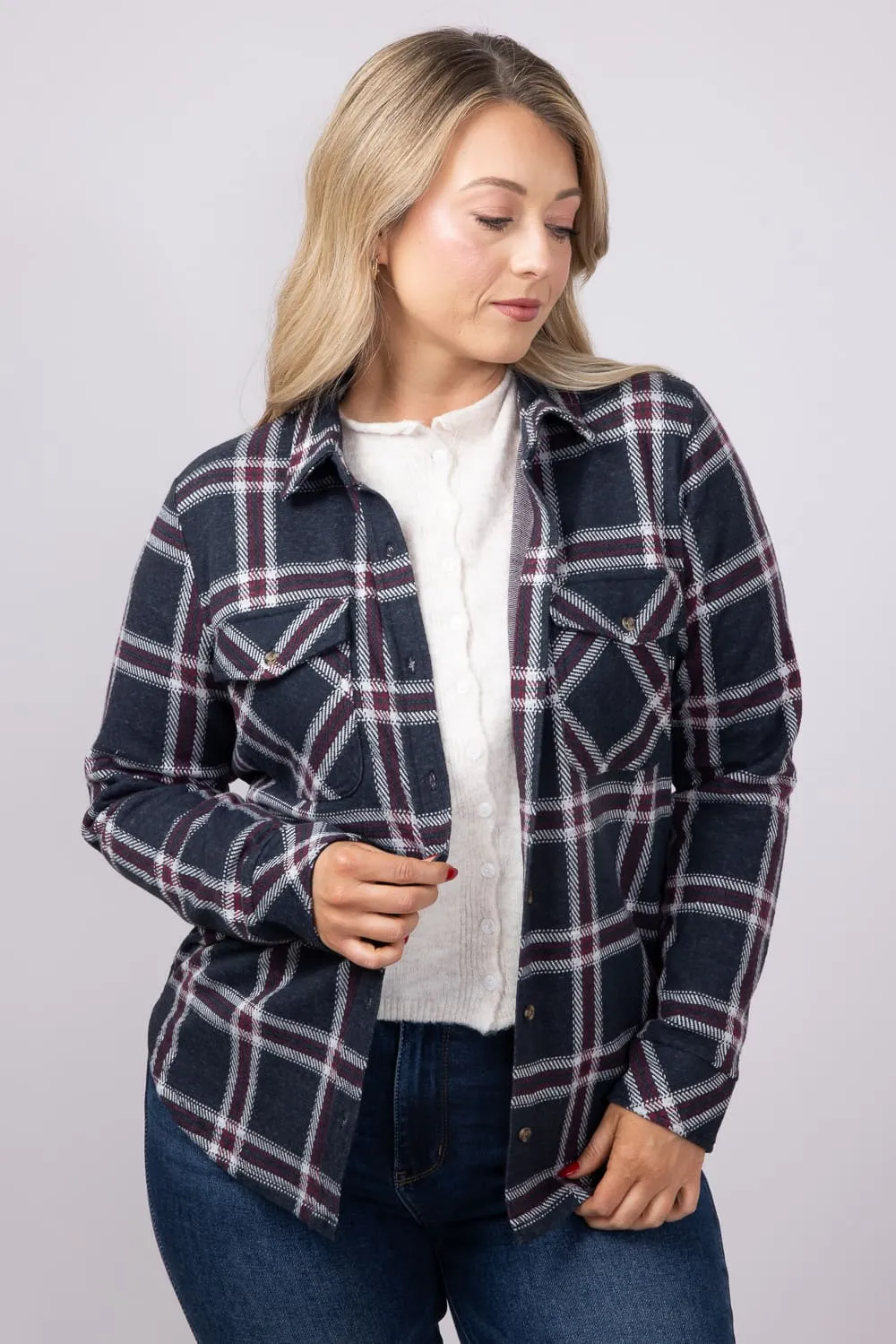 Thread & Supply Cassian Soft Luxe Button Up Shirt in Black Red Plaid | T4444PVTS-BLACKREDPLAID sold by Glik’s product image thumbnail 4