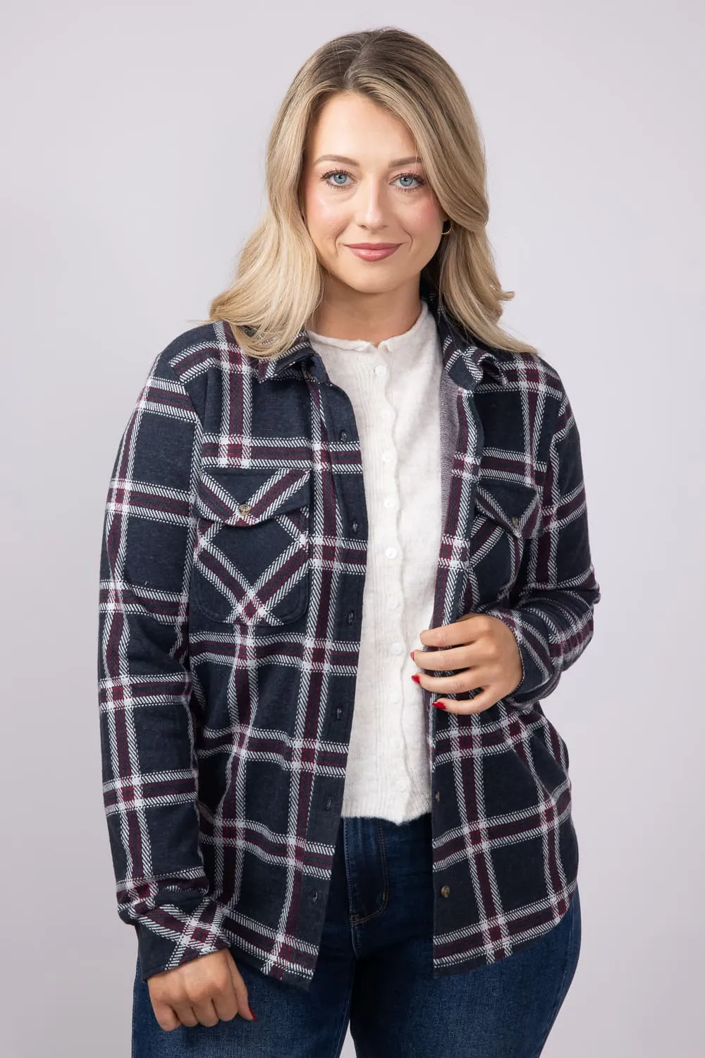 Thread & Supply Cassian Soft Luxe Button Up Shirt in Black Red Plaid | T4444PVTS-BLACKREDPLAID sold by Glik’s product image thumbnail 5
