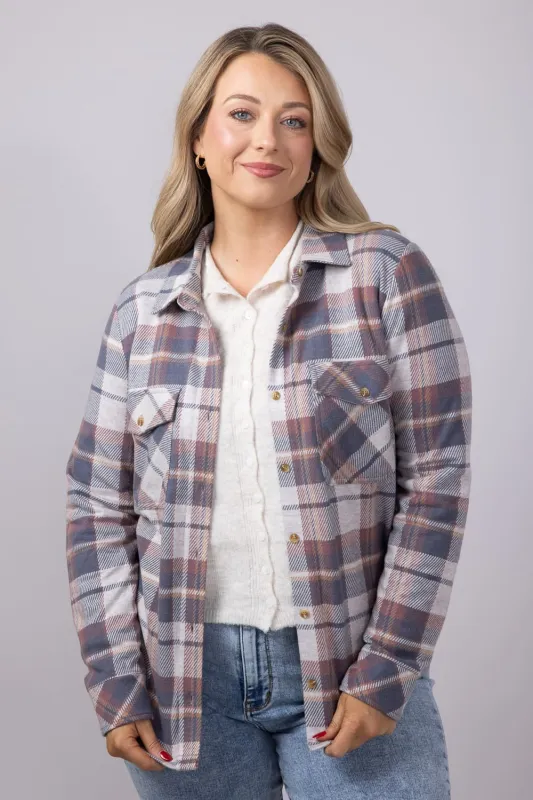 Thread & Supply Cassin Soft Luxe Button Up Shirt in Vintage Indigo Plaid | T4444PVTS-VINTAGEINDIGOPLAID sold by Glik’s