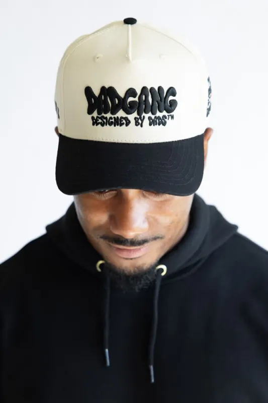 Dad Gang Time Flies Hat for Men in Cream | DGDBDTIMEFLIESCREAM sold by Glik’s