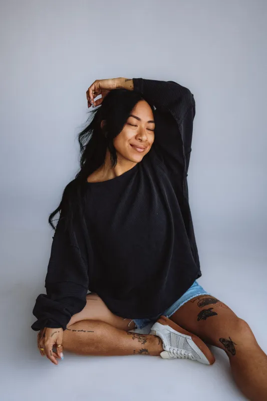 Free People We The Free Total Eclipse Tee for Women in Black | OB2128723-0010 sold by Glik’s