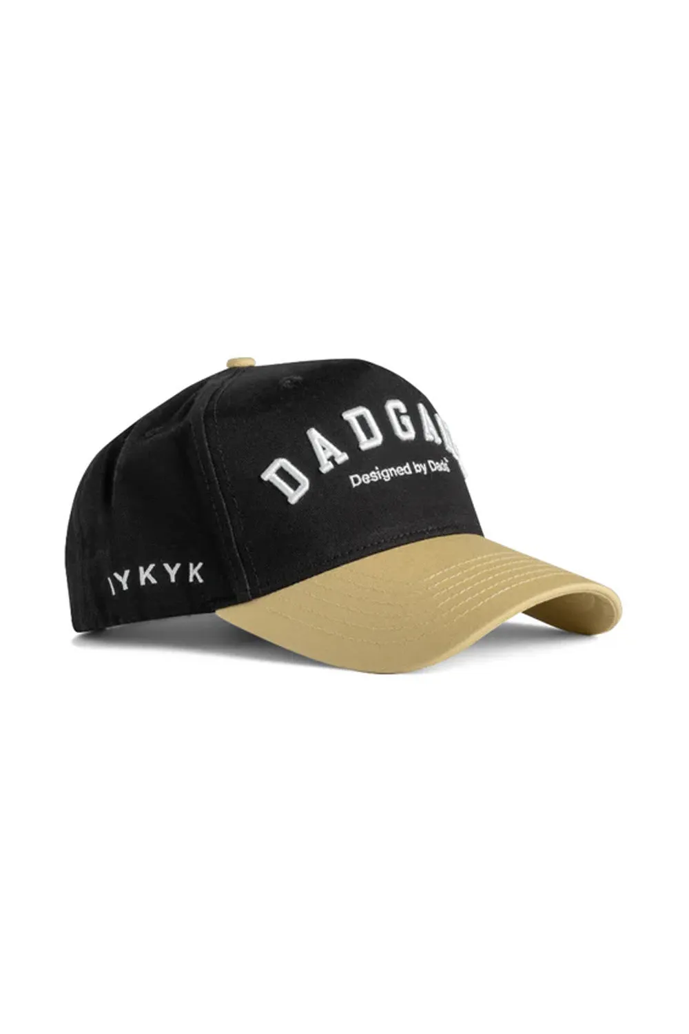 Dad Gang Script Hat for Men in Black | DGSCRIPTBLACKGOLD sold by Glik’s product image thumbnail 2