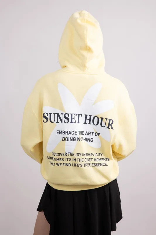 1897 Active Sunset Hour Hoodie for Women in Butter Yellow | JU1918-LTYELLOW sold by Glik’s