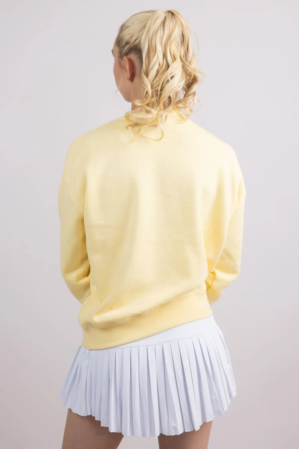 1897 Active Fleece Crewneck for Women in Butter Yellow | T050-LTYELLOW sold by Glik’s product image thumbnail 2