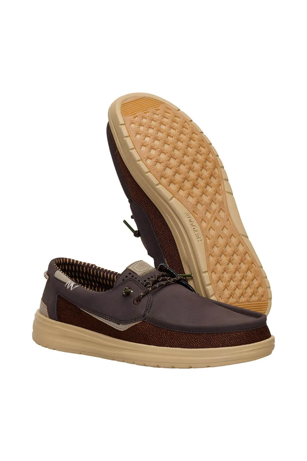 HEYDUDE Men’s Welsch Grip Classic Mesh Shoes in Brown | 43154-2IV sold by Glik’s product image thumbnail 4