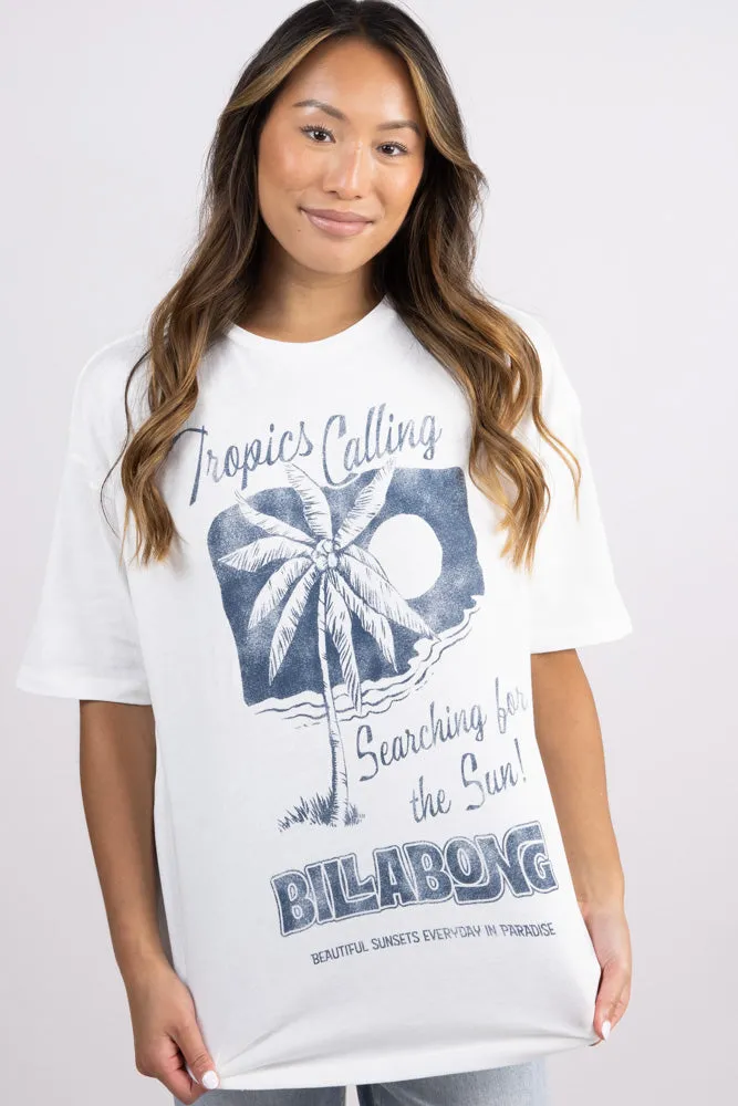 Billabong This Sun Time Oversized Graphic T-Shirt for Women in Salt Crystal | 24B353520-SCS sold by Glik’s product image thumbnail 4