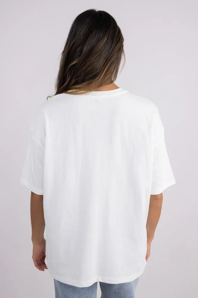 Billabong This Sun Time Oversized Graphic T-Shirt for Women in Salt Crystal | 24B353520-SCS sold by Glik’s product image thumbnail 2
