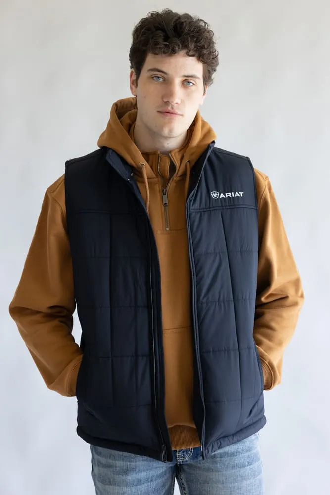 Ariat Crius Insulated Vest for Men in Black | 10011523-BLACK sold by Glik’s