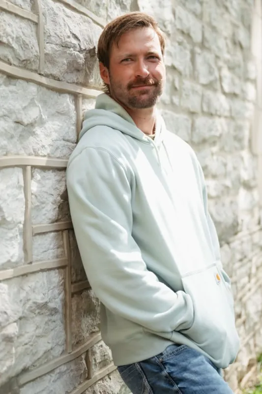 Carhartt Logo Sleeve Hoodie for Men in Seabrook | K288-GL3 sold by Glik’s